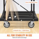 Carucior pentru transport placi gips-carton, maxim 800 Kg, 10 placi, Otel, 4 x roti, 1150 x 740 x 995 mm