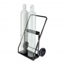 Carucior transport 2 butelii pentru sudura, 2 x roti, max 200 kg,  500 x 720 x 1120 mm, otel