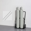 Carucior transport 2 butelii pentru sudura, 2 x roti, max 200 kg,  500 x 720 x 1120 mm, otel
