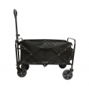 Carucior transport pliabil de gradina si camping cu roti, maner extensibil, cadru metalic, material textil 70x48x47cm Breckner Germany