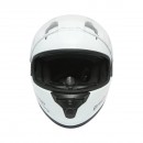 Casca moto integrala alba cu viziera transparenta si ochelari de soare, marimea L Arcane White Breckner Germany