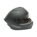 Casca moto integrala neagra cu viziera transparenta, marimea XL Grit
