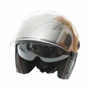 Casca moto tip jet neagra, model urban cu viziera transparenta si ochelari de soare, marimea XL