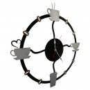 Ceas de perete metalic Krodesign Coffee Time, diametru 50 cm