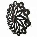 Ceas de perete metalic Krodesign Daisy, diametru 50 cm, negru