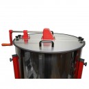 Centrifuga manuala apicola, extractor miere din inox cu 4 rame