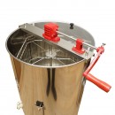 Centrifuga manuala apicola, extractor miere din inox cu 4 rame