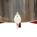 Centrifuga manuala apicola, extractor miere din inox cu 4 rame