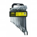 Chei fixe 6-32mm set 12pcs CR-V, satinate