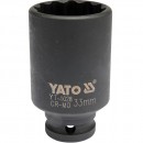 Cheie bihexagonala de impact Yato YT-1028, Cr-Mo, 33mm