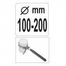 Cheie pentru filtru ulei cu banda din piele Yato YT-0825, reglabila 100-200 mm