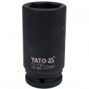 Cheie tubulara hexagonala adanca de impact Yato YT-1132, dimensiune 32 mm, 3/4