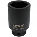 Cheie tubulara hexagonala adanca de impact Yato YT-1141, dimensiune 41 mm, 3/4