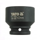 Cheie tubulara hexagonala de impact Yato YT-1092, 42mm, 3/4
