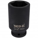 Cheie tubulara hexagonala de impact Yato YT-1138, adanca 38mm, prindere patrat 3/4