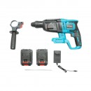 Ciocan rotopercutor 2.5J cu 2 acumulatori 21V, 4Ah Li-ion, brushless, SDS-Plus, 4 functii, frecventa 0-4550 lovituri /min Breckner Germany