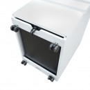 Clasificator, fiset metalic 3 sertare cu role 600X390X520mm, RAL7035 Breckner Germany