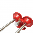 Claxon 2 trompete rosu 12V/24V pentru compresor de aer