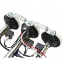 Claxon 3 trompete 24V pentru compresor de aer
