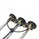 Claxon 3 trompete cu electrovalve 12/24V pentru compresor aer Breckner Germany