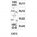Cleste pentru sertizat Yato YT-2244, pentru mufe RJ11, RJ12, RJ45