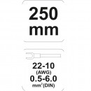Cleste sertizat Yato YT-2251, lungime 250mm, 0.5-6mmp