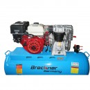 Compresor aer 200L putere 4.8kW/6.5CP presiune 8 Bar, debit 200L/min cu motor pe benzina 15CP si pornire electrica Breckner Germany	