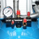 Compresor aer 200L putere 4.8kW/6.5CP presiune 8 Bar, debit 200L/min cu motor pe benzina 15CP si pornire electrica Breckner Germany	