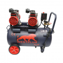 Compresor aer 50L fara ulei silentios, 2 motoare 4 cilindri 1.5KW/2CP, presiune maxima 8 bar, volum aer aspirat 170L/min