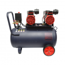 Compresor aer 50L fara ulei silentios, 2 motoare 4 cilindri 1.5KW/2CP, presiune maxima 8 bar, volum aer aspirat 170L/min