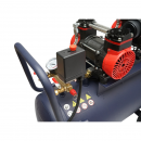 Compresor aer 50L fara ulei silentios, 2 motoare 4 cilindri 1.5KW/2CP, presiune maxima 8 bar, volum aer aspirat 170L/min