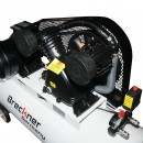 Compresor aer pe curea 200L, motor 2 cilindri in V 5CP, 4KW/380V, presiune maxima 8 bar, volum aer aspirat 650 L/min Breckner Germany