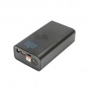 Compresor aer portabil negru 36W baterie 4000mA reincarcabila cu accesorii