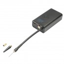 Compresor aer portabil negru 36W baterie 4000mA reincarcabila cu accesorii
