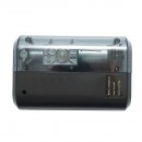 Compresor aer smart portabil digital LED 12V/100W, USB-C 5V/2A, baterie 3x2000mAh, laterna LED, port USB/USB-C, baterie externa, accesorii incluse