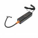 Compresor aer smart portabil digital LED 12V/70W, lanterna LED, functie setare oprire automata, accesorii incluse