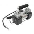 Compresor aer umflat roti 12V, 150PSI, 85l/min, 2 cilindrii, cablu 3m pentru priza bricheta auto