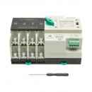 Comutator ATS trifazat 4P, 100A 400V AC Dual Power, transfer automat de la panouri fotovoltaice la retea FHM3-100E/4P