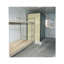 Container tip casa pliabil 5800x2460x2510mm cu usa 2 geamuri, cabina dus, wc si 2 paturi supraetajat