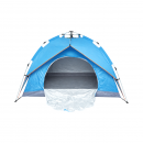 Cort camping 2 persoane albastru pliabil automat pop-up 2 intrari, impermeabil cu protectie UV si plasa anti-insecte 200x200x145cm