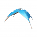 Cort camping 2 persoane albastru pliabil automat pop-up 2 intrari, impermeabil cu protectie UV si plasa anti-insecte 200x200x145cm