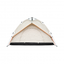 Cort camping 2 persoane crem pliabil automat pop-up 2 intrari, impermeabil cu protectie UV si plasa anti-insecte 200x200x145cm