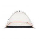 Cort camping 2 persoane crem pliabil automat pop-up 2 intrari, impermeabil cu protectie UV si plasa anti-insecte 200x200x145cm