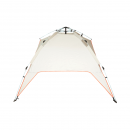 Cort camping 2 persoane crem pliabil automat pop-up 2 intrari, impermeabil cu protectie UV si plasa anti-insecte 200x200x145cm