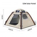 Cort camping solar 52w 2000mah 2-3 persoane