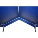 Cort evenimente pavilion gradina 3x3m albastru, acoperis impermeabil in 2 ape, structura otel galvanizat Breckner Germany