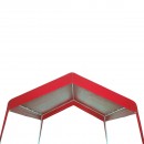 Cort evenimente pavilion gradina 3x3m rosu, acoperis impermeabil in 2 ape, structura otel galvanizat Breckner Germany