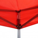 Cort tip pavilion rosu 2mx2m, inaltime reglabila, pliabil Breckner Germany