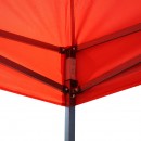 Cort tip pavilion rosu 3mx3m, inaltime reglabila, pliabil Breckner Germany