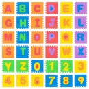 Covoras educativ puzzle 180x180cm alfabet rebel